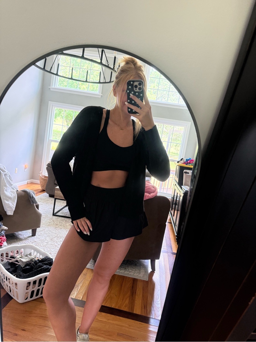 Black Women's Lounge Cardigan